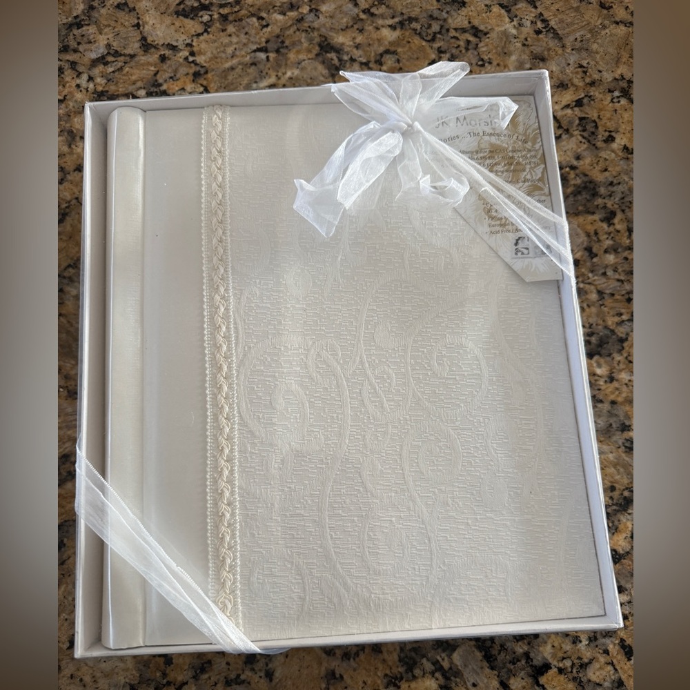 Elegant White Photo Album